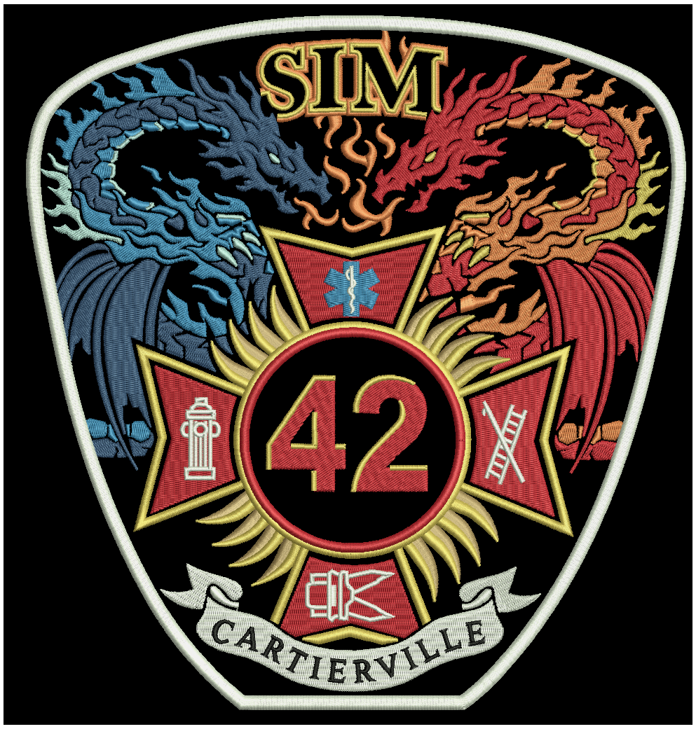 SIM Cartierville Fire Station 42 Patch
